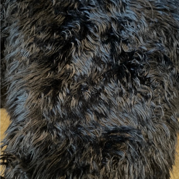 Balenciaga Faux Fur Fuzzy Black Sweater - Picture 4 of 7